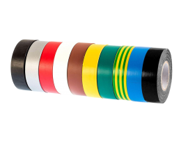 PVC Insulating Tape BS EN 60454-3-1,  Rainbow, 19mm X 20m